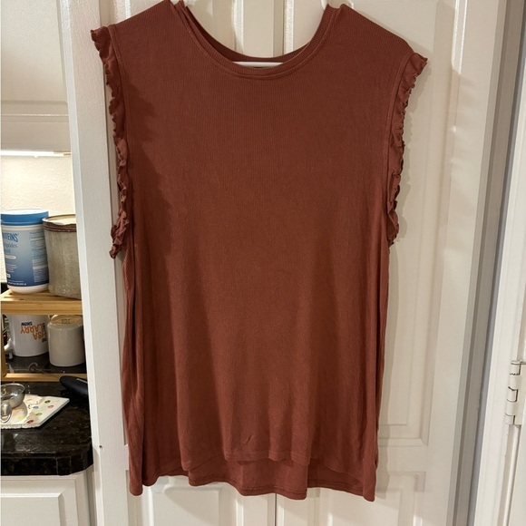 dip Tops - Dip Women's Sleeveless Top - Rust